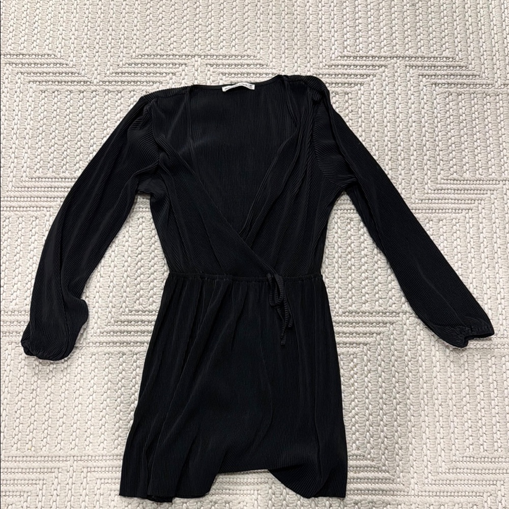Abercrombie & Fitch Black Wrap Dress